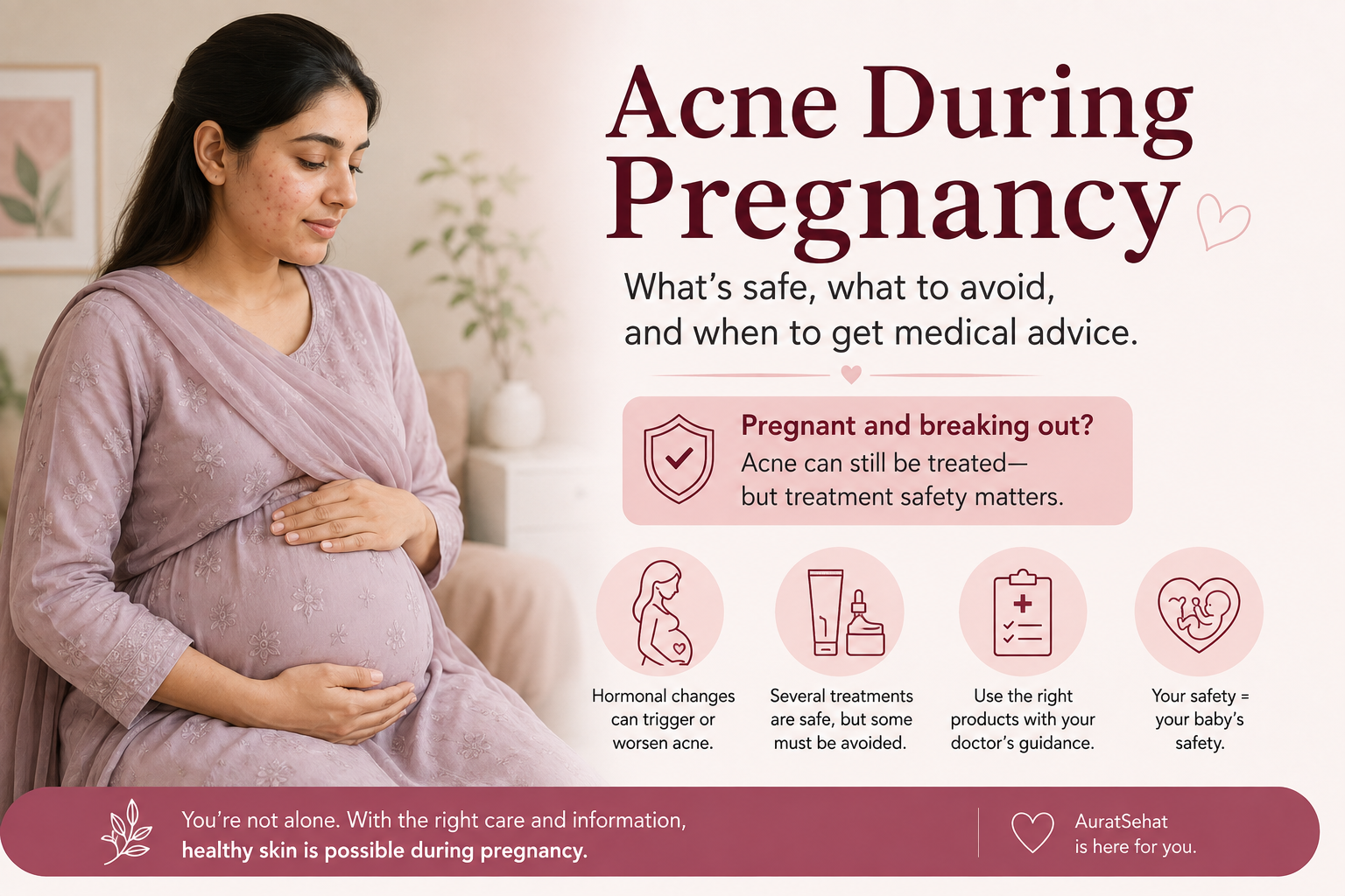 Acne during pregnancy and pregnancy-safe acne care