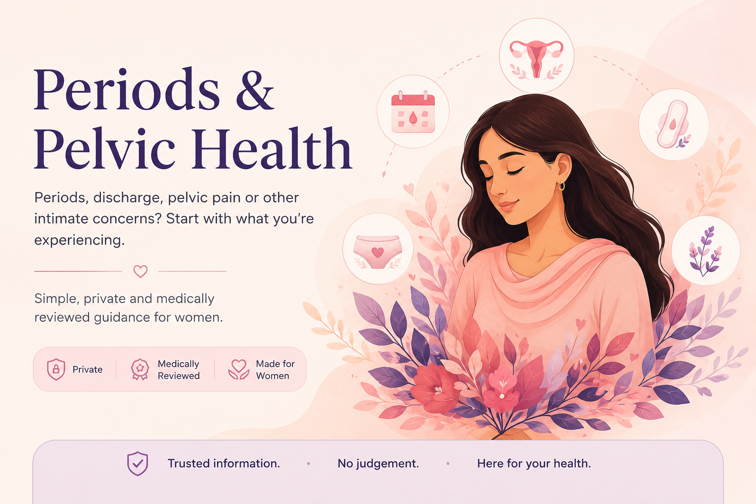 Periods and pelvic health guidance for women
