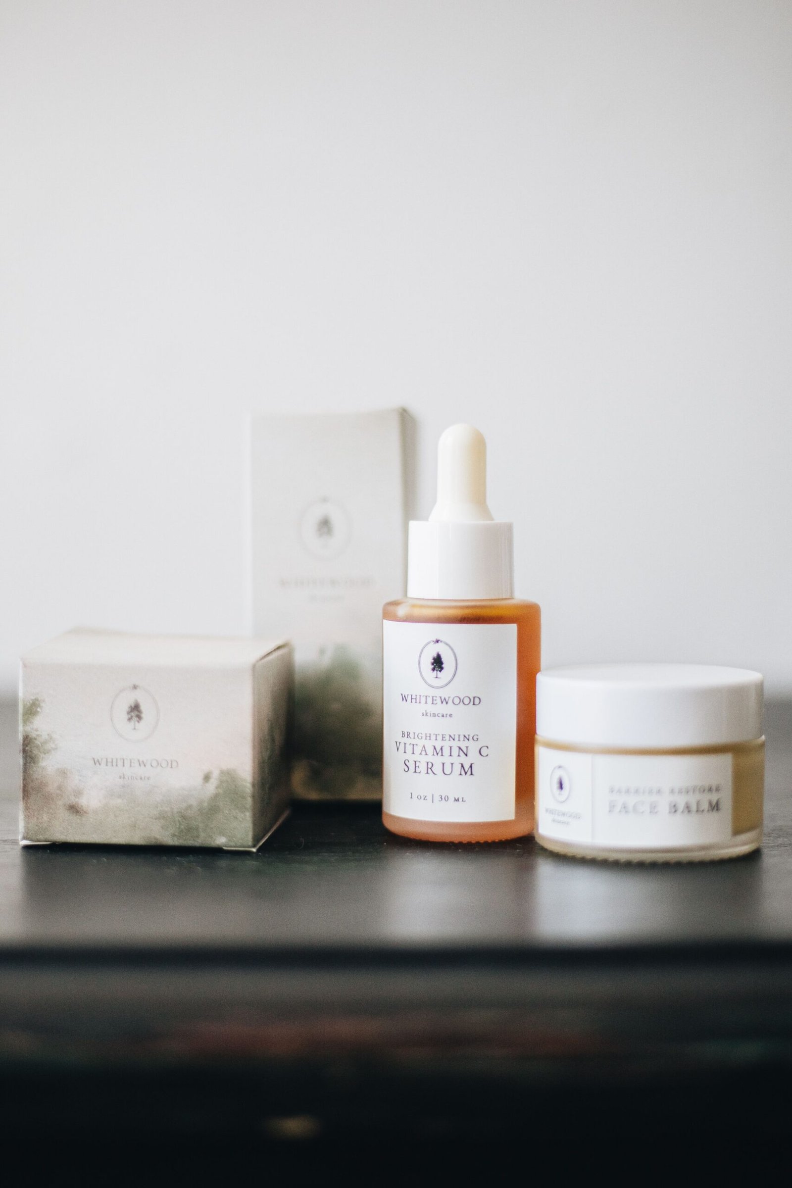 Minimal skincare products